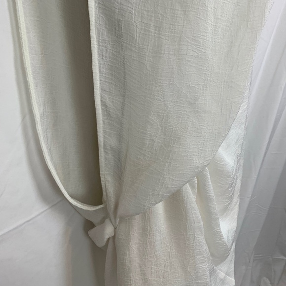 NWT HELMUT LANG White C04HC602 Sleeveless Flowy Lined Drape Dress NWT - Picture 2 of 16